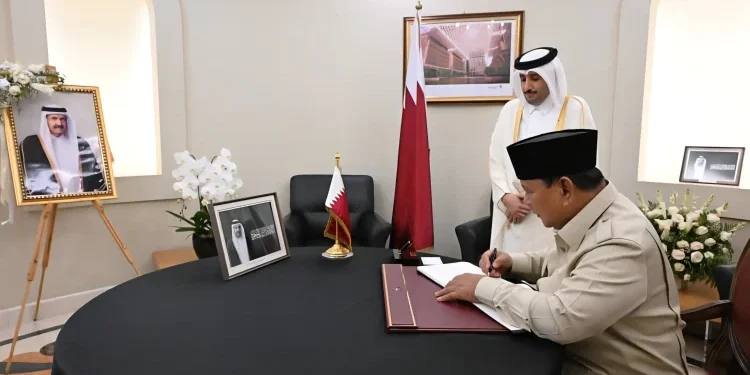 Prabowo Sampaikan Belasungkawa atas Wafatnya Sheikh Hamad bin Khalifa Al Thani