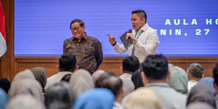 Pramono Anung Temui Teddy Indra Wijaya Bahas Program Strategis Jakarta