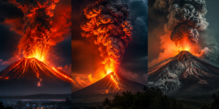 Tiga Gunung Api Indonesia Erupsi Beruntun