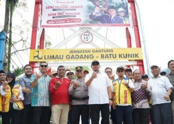 Jembatan Gantung Limau Gadang Dibangun, Bukti Perhatian Pemerintah ke Sumbar