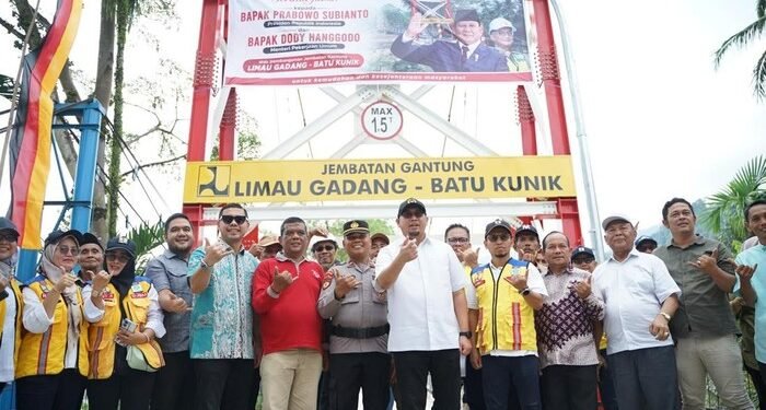 Jembatan Gantung Limau Gadang Dibangun, Bukti Perhatian Pemerintah ke Sumbar