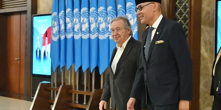 Sekjen PBB António Guterres Sampaikan Pidato Multilateral di Jakarta