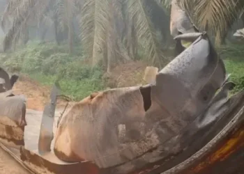 BRIN: Benda Logam di Kebun Sawit Kotim Diduga Puing Roket China