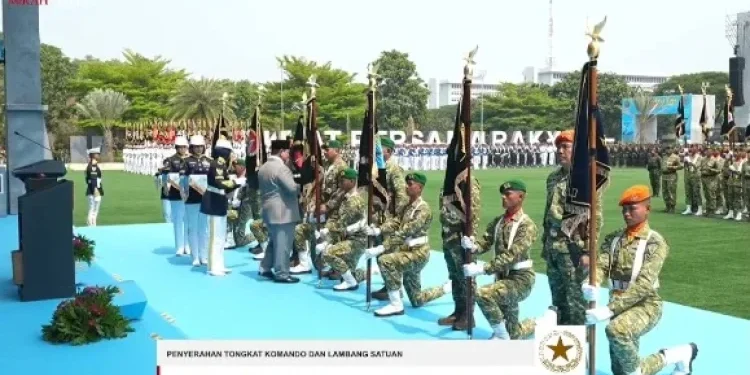 Prabowo Resmikan 204 Satuan Baru TNI, Enam Kodam Baru Dibentuk