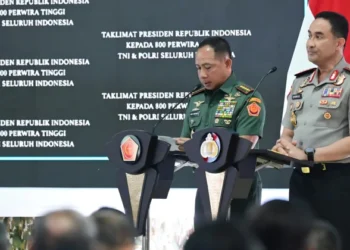 Prabowo Beri Taklimat kepada 800 Pati TNI-Polri di Istana